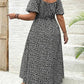 👗🌸 PROMO FLASH 50% ! Robe Longue Grande Taille Bohème – Imprimé Fleuri, Fente Latérale, Manches Courtes, Tissu Léger, 6 Couleurs, Taille L-4XL, Parfaite pour l'Été & Vacances ✨