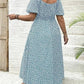 👗🌸 PROMO FLASH 50% ! Robe Longue Grande Taille Bohème – Imprimé Fleuri, Fente Latérale, Manches Courtes, Tissu Léger, 6 Couleurs, Taille L-4XL, Parfaite pour l'Été & Vacances ✨