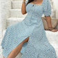 👗🌸 PROMO FLASH 50% ! Robe Longue Grande Taille Bohème – Imprimé Fleuri, Fente Latérale, Manches Courtes, Tissu Léger, 6 Couleurs, Taille L-4XL, Parfaite pour l'Été & Vacances ✨