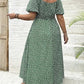 👗🌸 PROMO FLASH 50% ! Robe Longue Grande Taille Bohème – Imprimé Fleuri, Fente Latérale, Manches Courtes, Tissu Léger, 6 Couleurs, Taille L-4XL, Parfaite pour l'Été & Vacances ✨