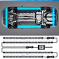🚗 50% DE RÉDUCTION ! 💡 Bandes LED RGB Flexibles 4 Pièces – IP68 – Contrôle App & 120 Effets for Voiture