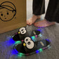 👣🌟 PROMO FLASH 50% ! Pantoufles Canard Lumineuses – LED Multicolore, Semelle Transparente, Confort, Parfait pour Maison, Fête & Cadeau Original 🦆