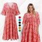 🔥 PROMO EXCEPTIONNELLE 50% DE RÉDUCTION ! 👗✨ Robe Longue Décontractée Imprimée Col V Ceinturée – Tissu Léger & Fluide – Parfaite pour l’Été, la Plage ou les Soirées Boho-Chic – Style Vacances Garanti 🌸🌴