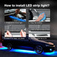 🚗 50% DE RÉDUCTION ! 💡 Bandes LED RGB Flexibles 4 Pièces – IP68 – Contrôle App & 120 Effets for Voiture