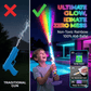 👨‍👩‍👧‍👦🏖️ PROMO LIMITÉE 50% ! Pistolet à Eau LED Arc-en-Ciel – Jet Multicolore Lumineux, Facile à Utiliser, Sans Fuite, Sécurisé pour Tous Âges, Parfait pour Fêtes & Piscine 🌈