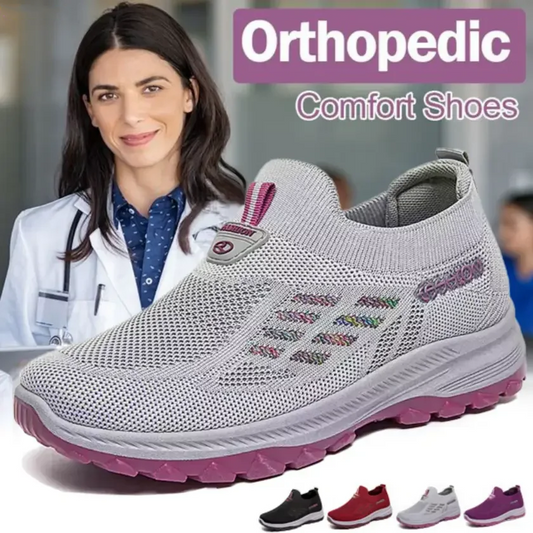 💟 -50% ! 🌿 Chaussures Orthopédiques – Triple Soutien de la Voûte Plantaire & Mousse à Mémoire de Forme – Semelle de Massage pour Soulager la Douleur 👣