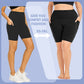 🔥🏃‍♀️ PROMO EXCEPTIONNELLE 60% ! Short de Sport Femme Haute Taille Galbant – 2 Poches Latérales Sécurisées, Tissu Respirant 4-Way Stretch, pour Yoga, Course, Fitness 🩳
