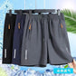📢👖 PROMO FLASH 40% ! Short Homme Été – Tissu Respirant Extensible, Poches Zippées, Ceinture Réglable, 3 Couleurs, Tailles M-3XL ✨
