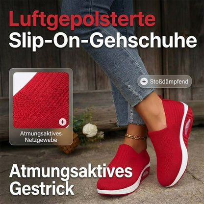 👟✨ PROMO LIMITÉE 50% ! 2 Paires de Mocassins à Coussin d'Air pour Femmes – Semelle Air, Sans Lacets, 8 Tailles, 6 Couleurs, Parfaits pour Randonnée & Confort Quotidien 🏃‍♀️
