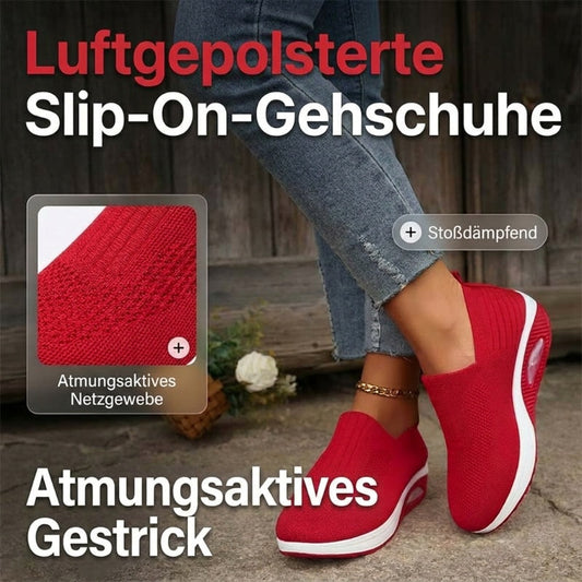 👟✨ PROMO LIMITÉE 50% ! 2 Paires de Mocassins à Coussin d'Air pour Femmes – Semelle Air, Sans Lacets, 8 Tailles, 6 Couleurs, Parfaits pour Randonnée & Confort Quotidien 🏃‍♀️