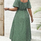 👗🌸 PROMO FLASH 50% ! Robe Longue Grande Taille Bohème – Imprimé Fleuri, Fente Latérale, Manches Courtes, Tissu Léger, 6 Couleurs, Taille L-4XL, Parfaite pour l'Été & Vacances ✨