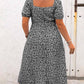 👗🌸 PROMO FLASH 50% ! Robe Longue Grande Taille Bohème – Imprimé Fleuri, Fente Latérale, Manches Courtes, Tissu Léger, 6 Couleurs, Taille L-4XL, Parfaite pour l'Été & Vacances ✨