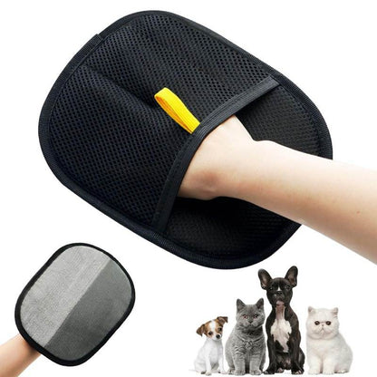 🐾🧤Reusable Electrostatic Pet Hair Removal Glove – Works on Clothes, Couch & Car!