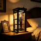 ✨📞 PROMO FLASH 50% ! Lampe Cabine Téléphonique Vintage – Noir Mat, Lumière Chaude, 9x9x21 cm, Piles, Décoration Rétro Urbaine, Idéale Bureau & Chambre 🏮