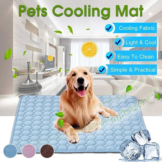 🐶🐱 PROMO -50% ! Tapis Rafraîchissant Été Animaux – Gel Non Toxique Frais Sans Froid, Respirant Absorbant, Antidérapant, Chien Lit Canapé Voiture · 3 Coloris · M à XXL (≤80kg) ✨
