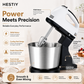 🎂 -50% ! 🥄 Batteur Électrique 2-en-1 sur Socle et Portatif – 150 W – 7 Vitesses – Bol 2 L + Fouets & Crochets – Prise UK 🍰