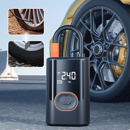 ⚡🚗 PROMO FLASH 50% DE RÉDUCTION ! 🎯 Gonfleur de Pneus Voiture Portable Multifonction – Manomètre Numérique, Lampe LED, Batterie Externe, Compact & Léger 🔦