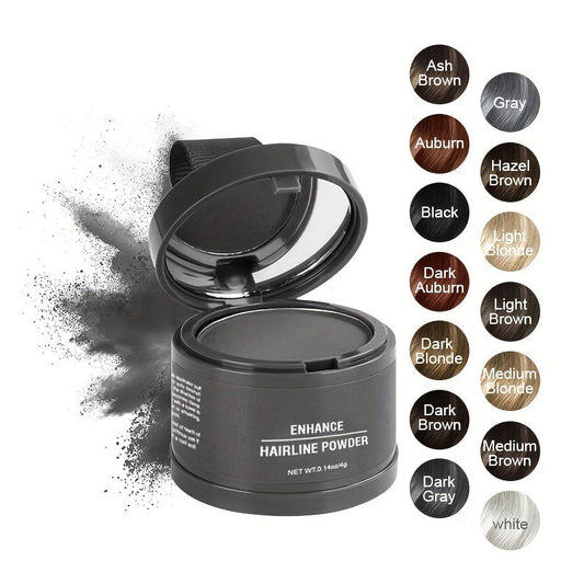 🔥💇‍♀️ PROMO SPÉCIALE 1 ACHETÉ, 1 OFFERT ! Poudre pour Racines & Repousses – Naturelle, Résistante à l'Eau, 8 Couleurs, Inclut Miroir & Houppette, Couverture Express ✨