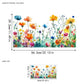 💐 -50% MAINTENANT ! 🖼️ Sticker Fenêtre Bouquet Floral Coloré – PVC – 30×60 cm – Double Face – Amovible sans Traces – Lavable – Déco Printanière Maison et Café ✨