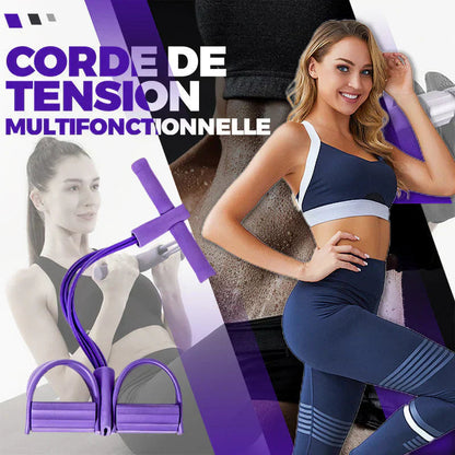 💎 PROMO FLASH : 50% DE RÉDUCTION ! 💪 Bande de Résistance à Pédale Multifonction – 4 Tubes Élastiques Haute Résistance – Entraînement Corps Complet : Abdominaux, Bras, Jambes & Yoga – Poignées Mousse Haute Densité – 5 Couleurs au Choix 🏋️
