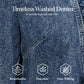 🧥🌸 PROMO FLASH 50% ! Veste Jean Femme Volants & Devant Ouvert – Dénim Léger, Finition Délavée, Style Bohème & Polyvalent 👗