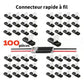 🏆⚡ PROMO FLASH 50% ! Connecteurs Rapides de Câblage – Sans Dénudage, Verrouillage, Ignifuges, Réutilisables, Compatibles 18-22 AWG, Parfaits pour Rubans LED, Voiture & Maison 🛠️