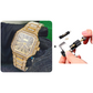 ⌚✨ PROMO FLASH 50% ! Montre Carrée en Strass Femme – Élégante, Brillante, Mouvement Quartz, Idéale Cadeau 💝