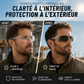 🔥🎁 -50% ! 🕶️ Lunettes de Protection Élégantes Jour et Nuit – Verres Photochromiques & Polarisés UV400 – Style Aviateur Vintage Y2K pour Conduite et Sport 🏍️
