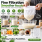 🥛 PROMO : 1 ACHETÉ, 1 OFFERT ! Sac Filtrant Alimentaire en Nylon – Maille Haute Densité, Fermeture à Cordon & Réutilisable for un Lait de Soja, Jus ou Vin Parfaitement Lisse Sans Résidus 🌿✨