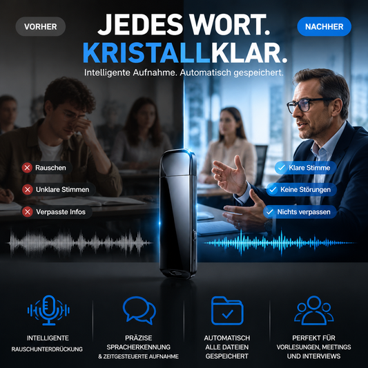🚗 50% DE RÉDUCTION ! 🔒 Enregistreur Vocal USB Crypté – Aluminium & Plastique – Anti-Bruit & Activation Vocale for Réunions