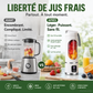 ✨ 50% DE RÉDUCTION ! 🍹 Presse-Agrumes Portable Sans Fil – Plastique Sans BPA & Inox – 450 ml & Écran Numérique for Smoothies