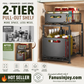 📦 PROMO FLASH : 50% DE RÉDUCTION ! Organisateur de Placard à Double Étagère Coulissante – 5 Réglages en Hauteur, Acier au Carbone & Sans Montage for un Rangement Optimal dans Toute la Maison ✨🏠