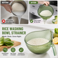 🍚 PROMO FLASH : 50% DE RÉDUCTION ! 💧 Bol à Laver le Riz à Double Fonction – Fine Maille & Poignée Ergonomique – Lavez et Égouttez Parfaitement Sans Perdre un Grain – Idéal pour Riz, Quinoa & Légumineuses 🥣