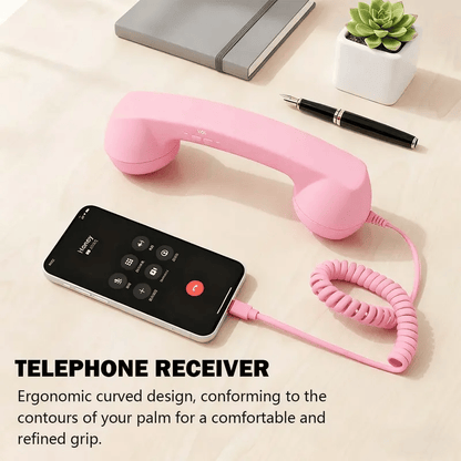 🤣📞 PROMO FLASH : 50% DE RÉDUCTION ! Combiné Téléphonique Rétro Vintage – Haut-Parleur HD, Connexion Filaire Type-C & Câble de 1 m for un Look Nostalgique et des Appels Plus Sains ✨🎄