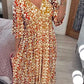 🔥 PROMO EXCEPTIONNELLE 50% DE RÉDUCTION ! 👗✨ Robe Longue Décontractée Imprimée Col V Ceinturée – Tissu Léger & Fluide – Parfaite pour l’Été, la Plage ou les Soirées Boho-Chic – Style Vacances Garanti 🌸🌴