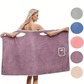 ✨ PROMO FLASH : 50% DE RÉDUCTION ! Jupe de Douche Portable en Polaire Corail – Coupe Enveloppante Ergonomique, Double Bouton Sécurisé & Matière Ultra-Douce Haute Absorption for un Confort Absolu Après la Douche 🛁💕