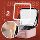 🌸 50% DE RÉDUCTION ! 💄 Trousse Maquillage Portable Miroir LED – 3 Températures & Compartiments Réglables for Beauté Nomade