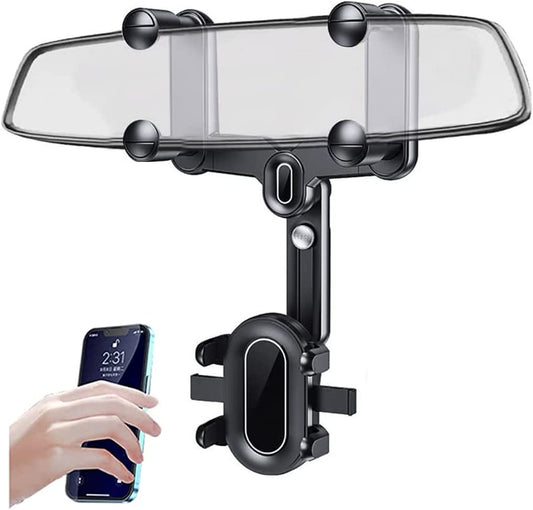 📱 Support Téléphone Voiture – ABS & Nano-PU – Rotatif 360° & Bras Rétractable for Conducteurs
