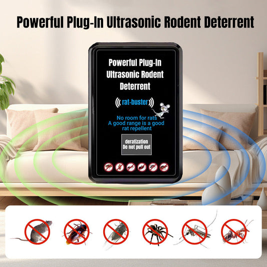 💗NEW HOT SALE 50% OFF🔥Powerful Plug-In Ultrasonic Rodent Deterrent