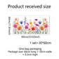 💐 -50% MAINTENANT ! 🖼️ Sticker Fenêtre Bouquet Floral Coloré – PVC – 30×60 cm – Double Face – Amovible sans Traces – Lavable – Déco Printanière Maison et Café ✨