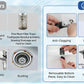 🚰 -50% ! 🔧 Filtre de Vidange 3-en-1 pour Lavabo – Acier Inoxydable Noir Mat – Bouchon Ressort Pop-Up & Panier à Cheveux Amovible – Universal 28-60 mm 🛁✨