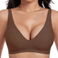 🌸💕 PROMO FLASH 50% ! Soutiens-Gorge Sans Fil Gelée Femme – Bralette Push-Up Sans Couture, Col Profond en V, Confort Quotidien ✨
