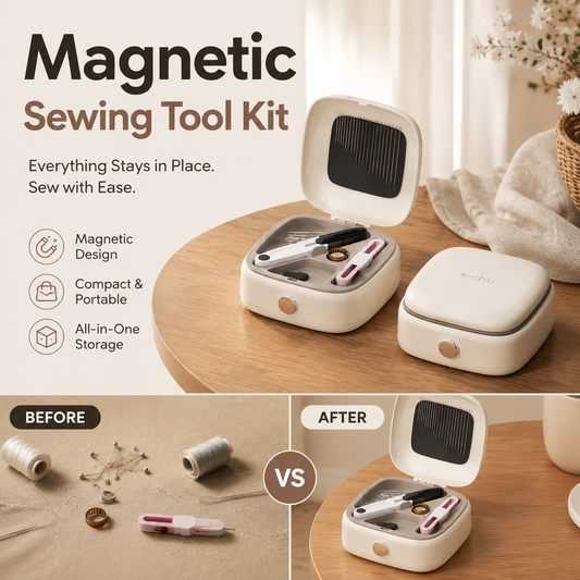 🧵 PROMO FLASH : 50% DE RÉDUCTION ! Kit de Couture Complet 40 Pièces avec Boîte de Rangement Magnétique Compacte – 16 Bobines de Fil for Réparer Rapidement Sans Perdre vos Aiguilles ✨