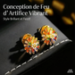 🎆💎 PROMO LIMITÉE 50% ! Ensemble Bijoux Feu d'Artifice – Boucles d'Oreilles & Collier, Zirconium Cubique, Plaqué 18K, Cuivre Durable, Parfait pour Soirées & Cadeaux ✨