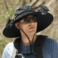 ☀️🧢 PROMO FLASH 50% ! Chapeau Soleil à Large Bord avec Ventilateur Solaire – Recharge USB, Autonomie 7-9h, Léger 114g, Idéal Pêche, Camping, Randonnée 🌬️