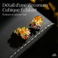 🎆💎 PROMO LIMITÉE 50% ! Ensemble Bijoux Feu d'Artifice – Boucles d'Oreilles & Collier, Zirconium Cubique, Plaqué 18K, Cuivre Durable, Parfait pour Soirées & Cadeaux ✨