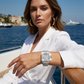 ⌚✨ PROMO FLASH 50% ! Montre Carrée en Strass Femme – Élégante, Brillante, Mouvement Quartz, Idéale Cadeau 💝