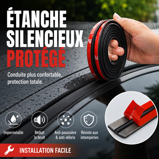 🚗 PROMO FLASH : 50% DE RÉDUCTION ! Bande d'Étanchéité Universelle pour Voiture – Imperméable & Insonorisée 8 Mètres, Caoutchouc Résistant for une Conduite Silencieuse et un Habitacle Protégé ✨