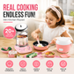 🎁 MEILLEUR CADEAU POUR ENFANT 50 % DE RÉDUCTION ! 🍳 Kit de Cuisine Miniature Réelle pour Enfants – 22 Pièces, Fonctionnel & Sécurisé ✨