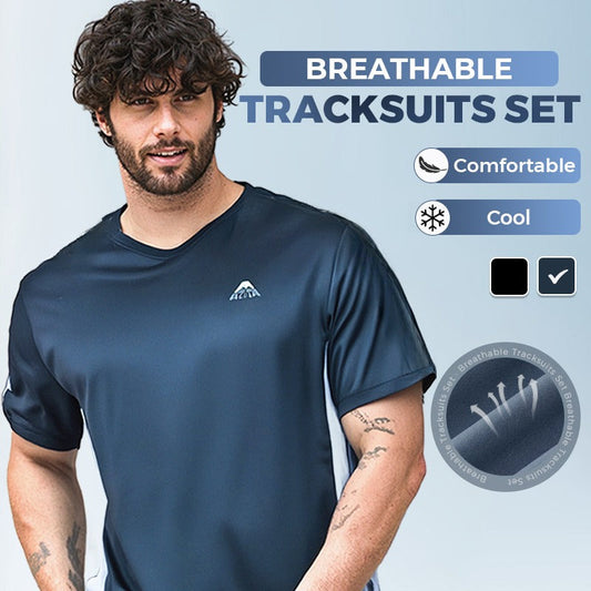 🌬️Men's Summer Breathable Stretch Tracksuits Set